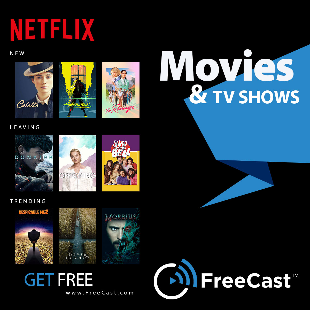 FreeCastTV's tweet photo. This week's streaming guides are RELEASED! ✨

What are you streaming first? 🤔 https://t.co/5GfFC2jHyD