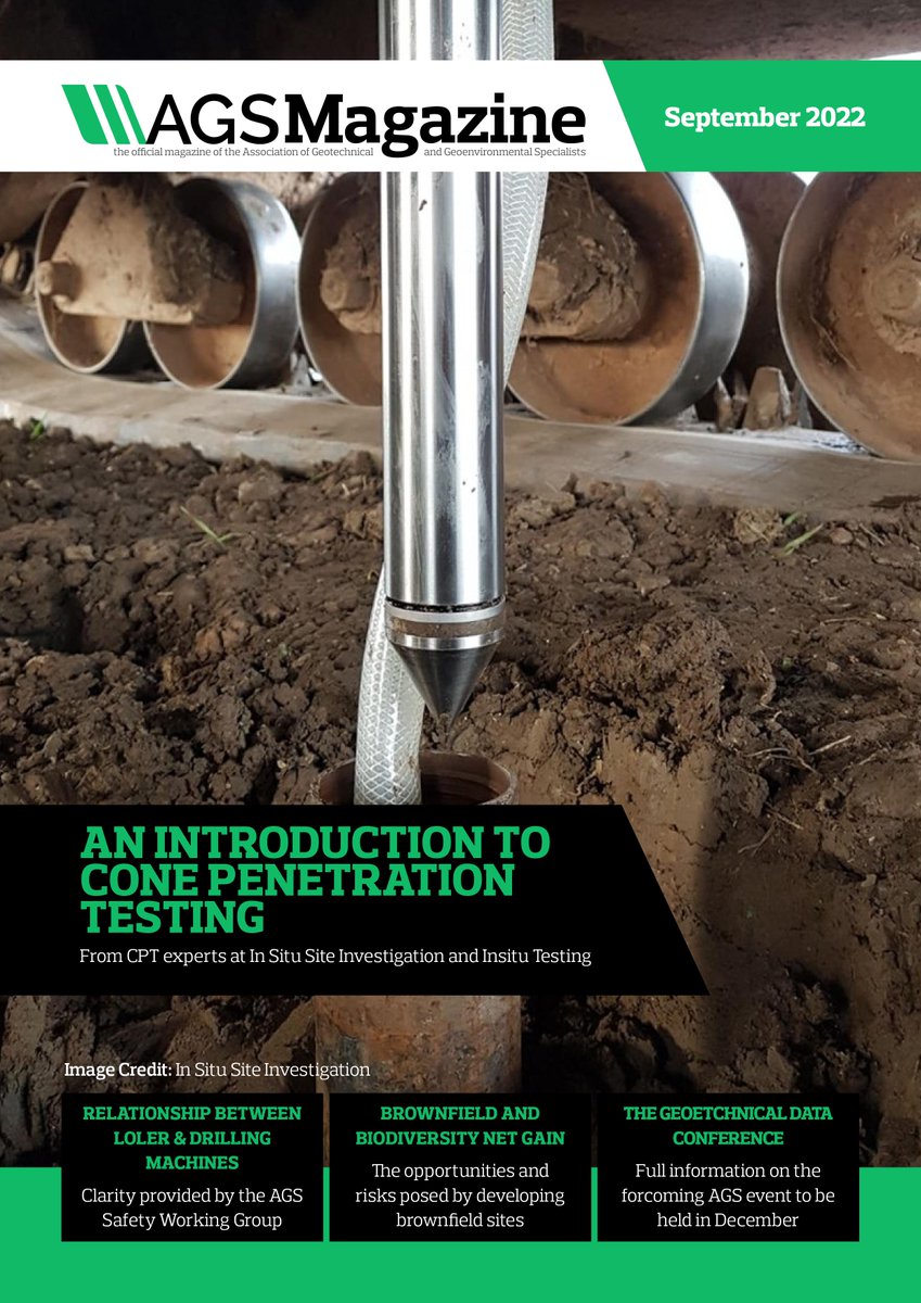 agsgeotech's tweet photo. The September 2022 issue of the AGS Magazine has been published. The magazine can be viewed on the AGS website: https://t.co/RWdN6Wx6lT https://t.co/ZgxPoOZcnc