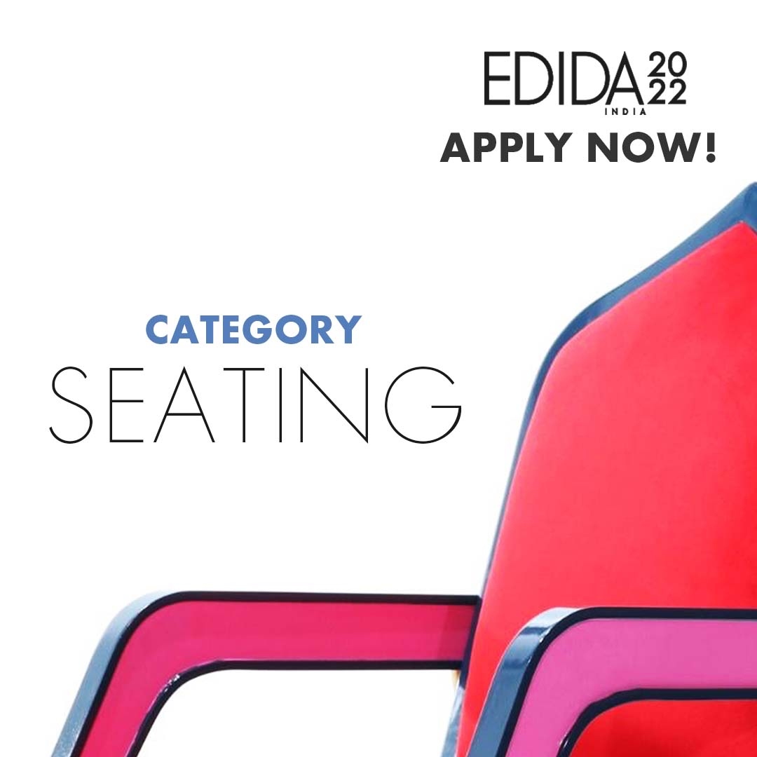 elledecorindia's tweet photo. #EDIDAIndia2022 #Categoryreveal-Seating
Inviting entries for 21st edition of #EDIDA India with title sponsor ICA Italian Wood Finishes, in association with Sunil Sethi Design Alliance, in strategic partnership with Miele
Apply now: https://t.co/vtg4nXJ5ww https://t.co/DRgDD874Pz