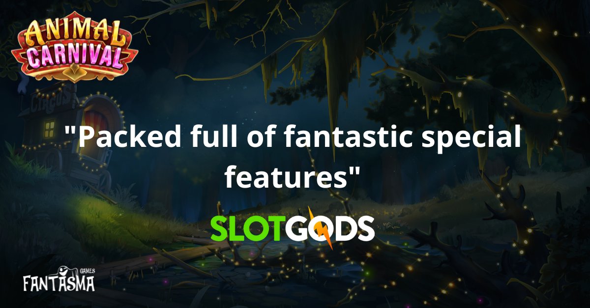 The team at @SlotGods was among the first to put our new smash hit slot, Animal Carnival, to the test. 🎰
📣 “This quirky and tongue-in-cheek game is guaranteed to give you hours of entertainment at this one-of-a-kind animal carnival!” 🎟