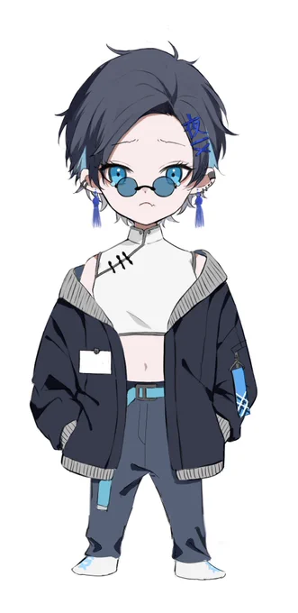 コテキャをミニキャラにしてみた。めちゃかわちい #イラスト #ミニキャラ #絵柄が好みって人にフォローされたい 