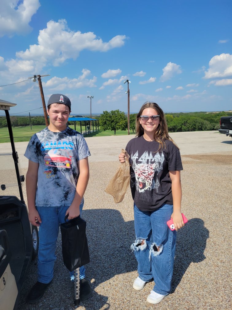 GodawgnationC's tweet photo. The golf team partnered with the Copperas Cove Golf Association to clean the golf course in preparation for the Battle of Battalions golf tournament that happened this weekend! https://t.co/pUE3k5i0vN