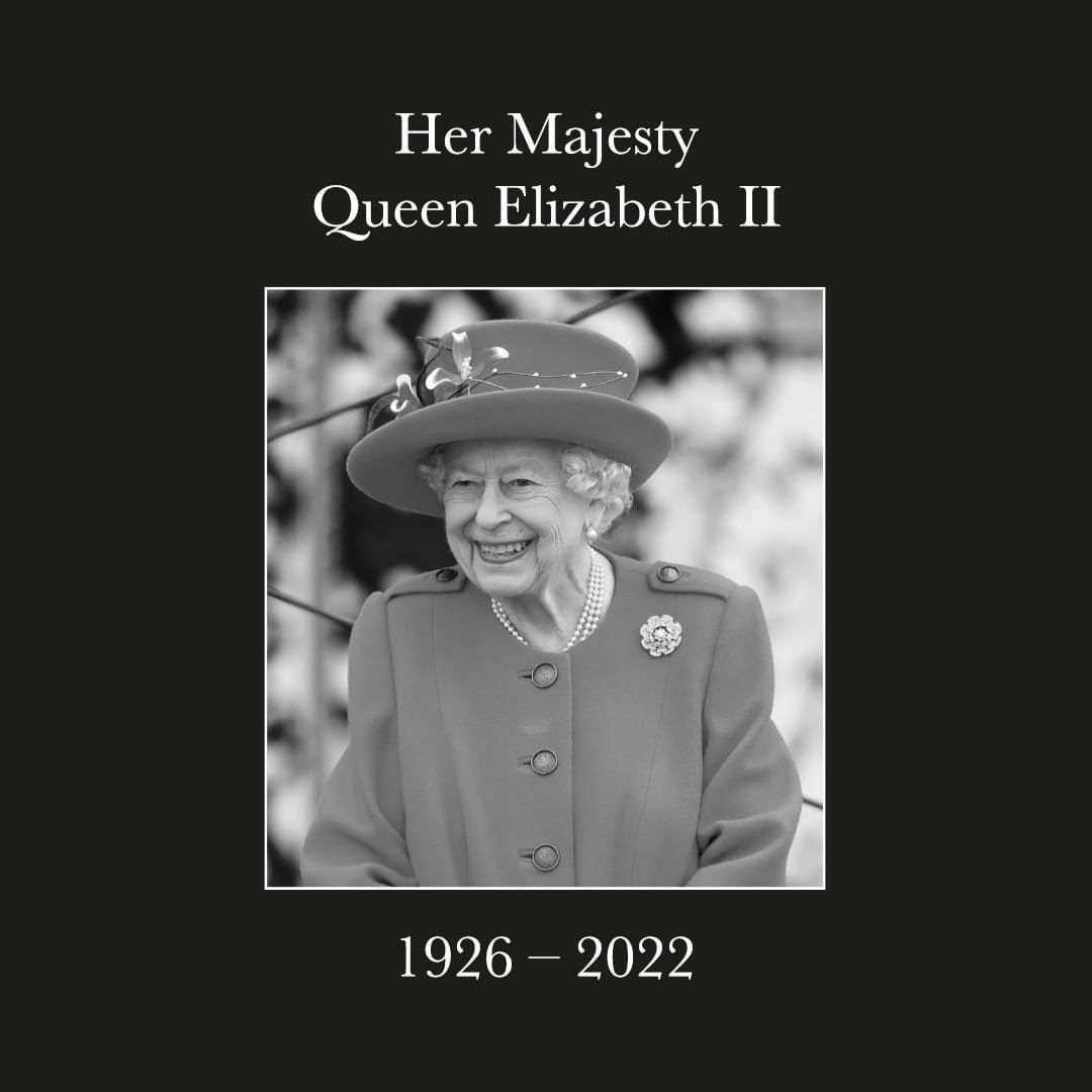 The official date of the state funeral for Queen Elizabeth II is Monday 19th September.
In line with government guidance this will be a Bank Holiday, and therefore we will be closed on Monday 19th September as a mark of respect.
We will reopen as normal on Tuesday 20th September