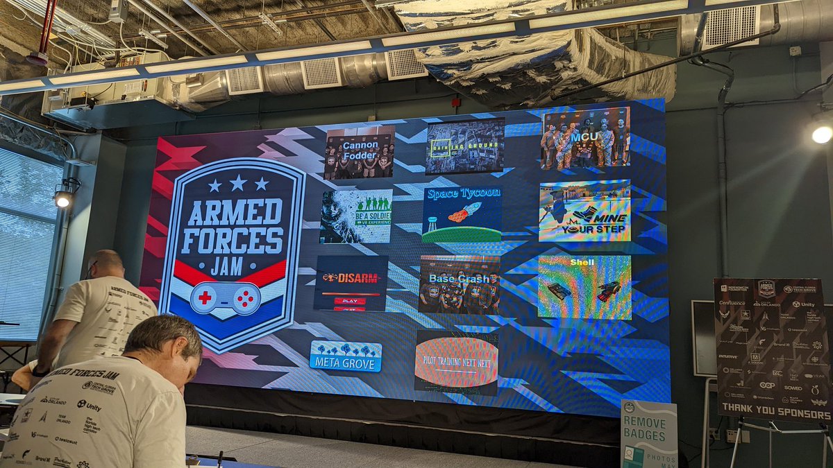 MikeGLHF's tweet photo. Awesome event. Crazy to see what developers can do in just 48 hrs. Looking forward to next year's #ArmedForcesJam !! https://t.co/wEP21JleY6
