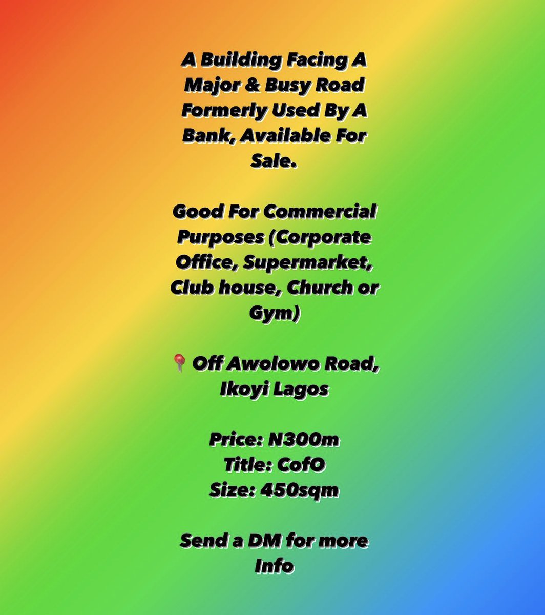 gidi_group's tweet photo. Newly Listed!!!
Send a DM for more Info

#property #sale #rent #lekki #vgc #ikoyi #realestate #land #investment #gidigroup #gidideluxeproperties #trending https://t.co/4dK2VPlvHL