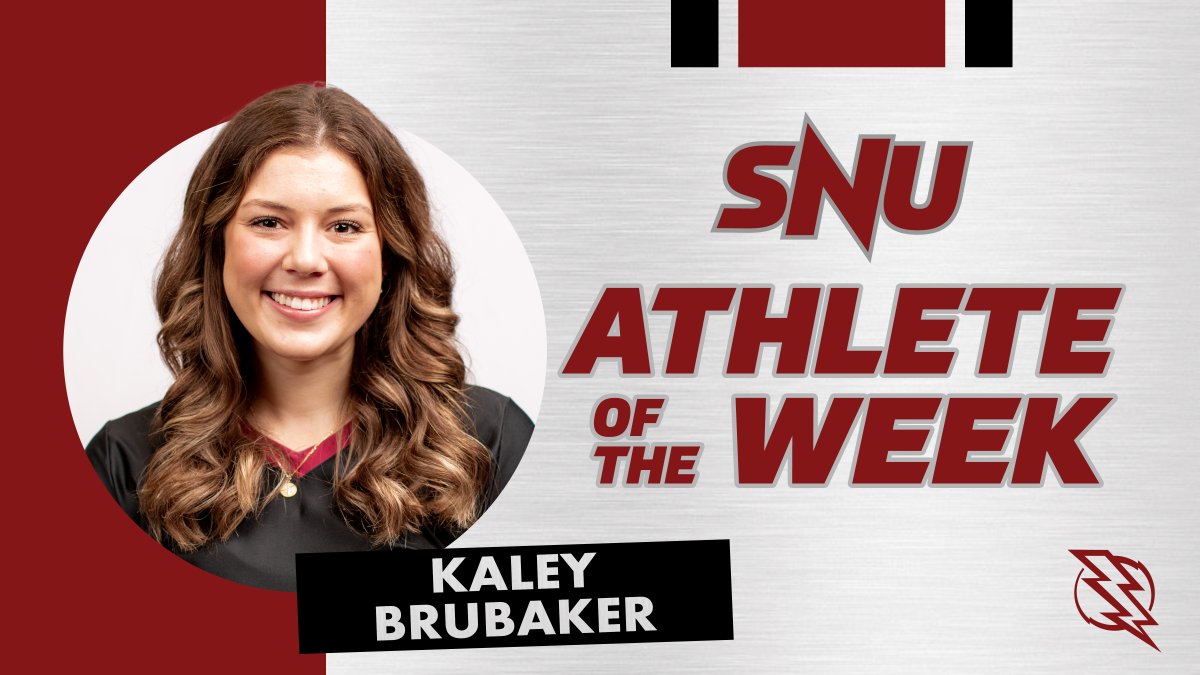 SNUAthletics's tweet photo. Let's face it... @snu_volleyball 's @kaleybrubaker HAD A WEEK! 🤯

Her 5️⃣0️⃣ assist performance against Southeastern was a new CAREER HIGH, adding to a total of 138 total assists for the week! 

No doubt, she is your SNU Female Athlete of the Week! 

#BoltsUp⚡️ https://t.co/hWnPcH3xGj