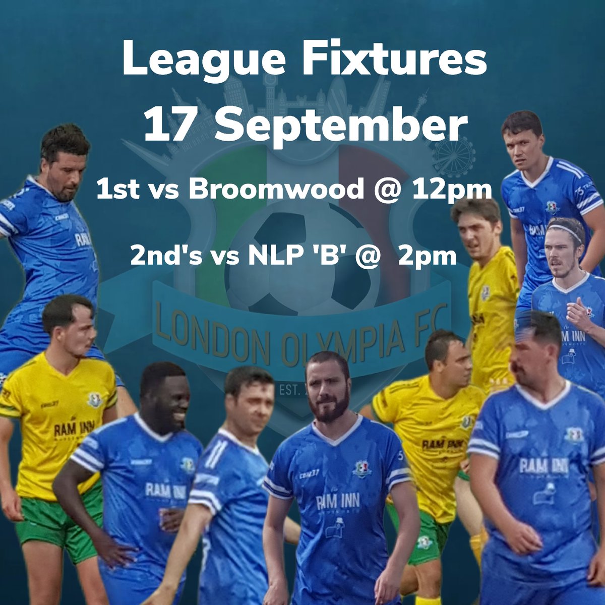 London Olympia FC (@fc_olympia) on Twitter photo We are excited for the opening day of the season.
#uptheblues #olympia #worldcup2022 #epl #london #football #soccer <a href="/ssecleague/">Surrey South Eastern Combination</a> <a href="/WandDFL/">W&D Football League</a> We are excited for the opening day of the season.
#uptheblues #olympia #worldcup2022 #epl #london #football #soccer <a href="/ssecleague/">Surrey South Eastern Combination</a> <a href="/WandDFL/">W&D Football League</a>