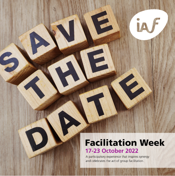 ⏰ ⏰ ⏰ It’s time to get ready for #FacilitationWeek 2022! Save the date for 17-22 October. The week-long program is co-created: add your event or workshop to celebrate group facilitation worldwide, here: facilitationweek.org