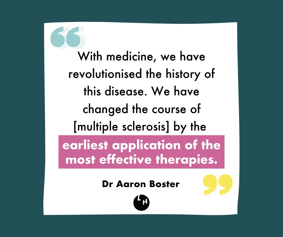 LivedHealth's tweet photo. Induction therapy has revolutionised the treatment of multiple sclerosis and therefore the lives of people living with this condition.

Hear why @AaronBosterMD harbours such a passion for this treatment style and how it works to minimise MS progression 👉 https://t.co/UY5uXN7OFB https://t.co/8pzV81ro6n