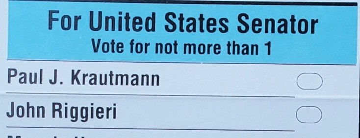 KristiStL's tweet photo. Remember the Windham Audit? @NHSecretary why do we still have candidate ovals crowded around folds with plenty of blank space at the bottom? Also, why did I have to mark Disabled to vote Absentee when covid+? #NHPolitics #ElectionIntegrity #VotingReform https://t.co/LCkXD7FF21