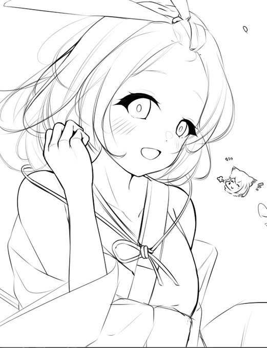 らふらふ〜〜〜おでこ可愛いね...( ˘ω˘ )💕 