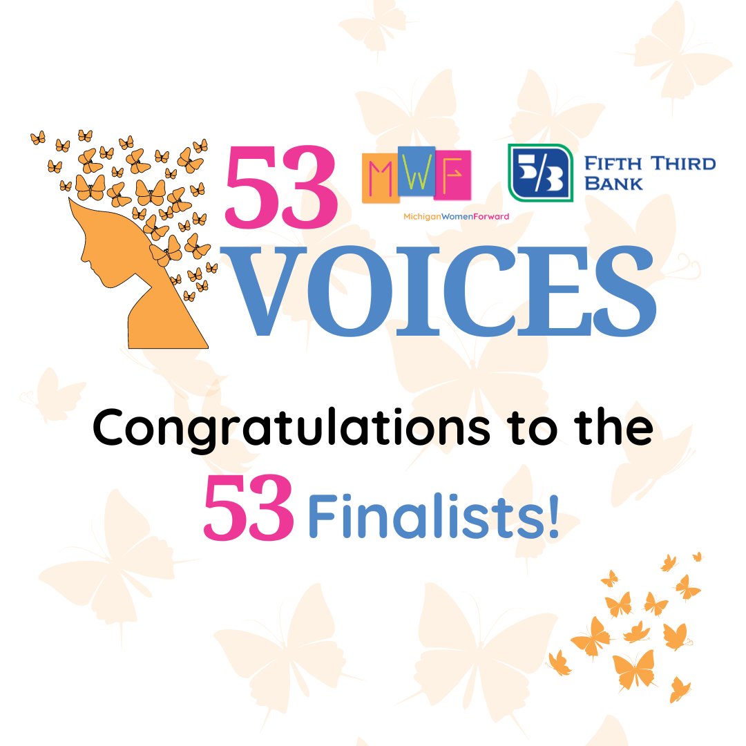 MiWomen's tweet photo. We were honored to have so many amazing entries for the 53 Voices challenge. The hard work of selecting 53 finalists to move forward has been completed!  Head over to our website for links to support this local, women-owned businesses.

https://t.co/6Rd7LReTX3 https://t.co/F63RC0eznB