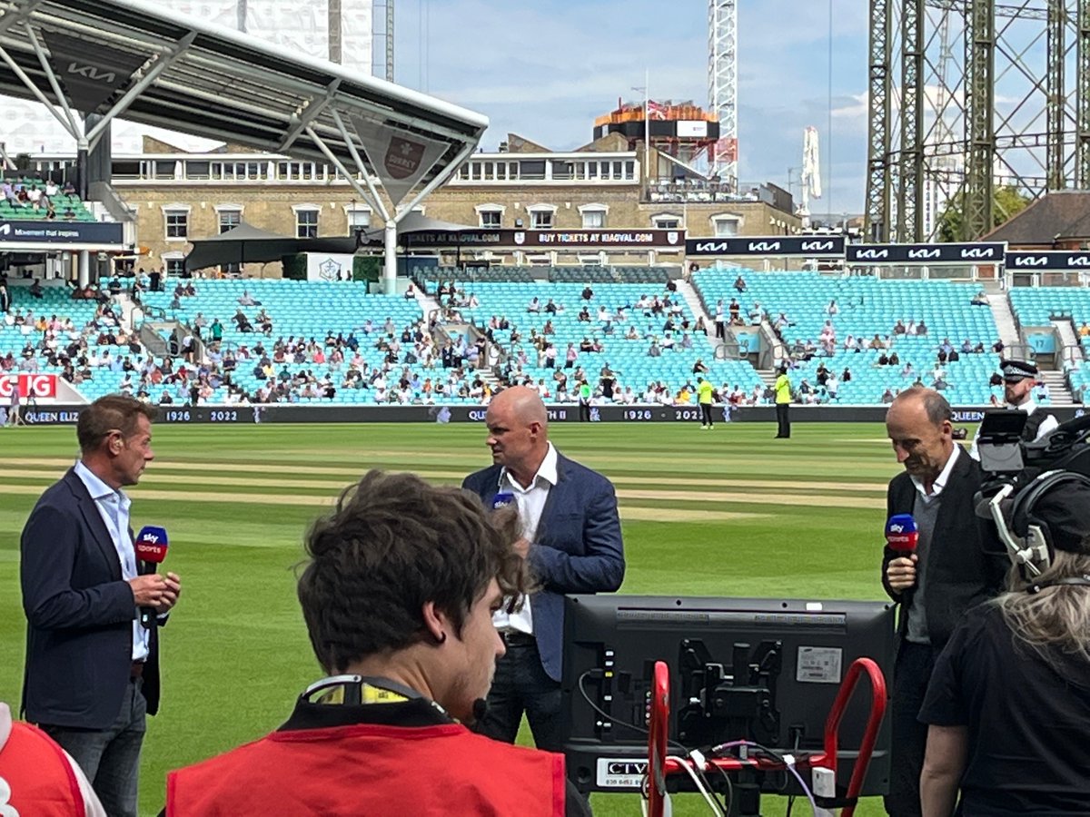 Rickers86's tweet photo. @nassercricket my 2 year old daughter was with me today and we watched you with @WardyShorts and @CaptainStrauss, she thought you were the ice cream man and kept shouting to you to bring her one. Change of career maybe? https://t.co/rMj9Y3aDNO