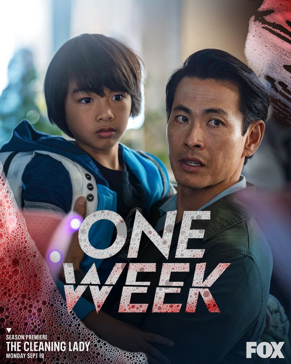 We're so happy we could cry. 😭 

ONE MORE WEEK!! #TheCleaningLady