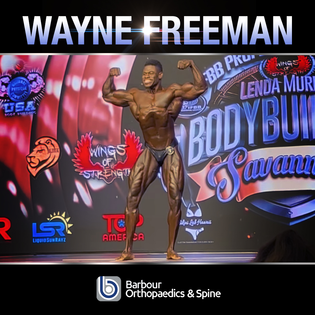 TheBarbourWay's tweet photo. Congratulations to the phenomenal Wayne Freeman @waynefit_ifbbpro on competing this weekend in the 2022 LENDA MURRAY SAVANNAH PRO-AM. Barbour Orthopaedics & Spine is with you every step of the way.
.
.
.
.
#bodybuild #bodybuild #bodybuildingnation #bodybuildingnatural #sportsmed https://t.co/0xRbDWTB16