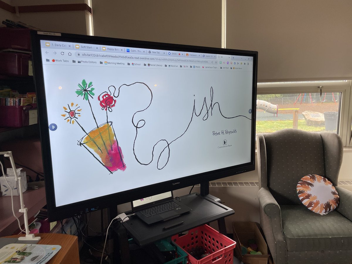 GusGottaTeach's tweet photo. TouchView tip! If you have a library account, you can take out digital versions of picture books. This can be a great way to make your read-alouds larger, and more interactive. #TouchView #DigitalBooks #LibrariesRock @OckersCompany https://t.co/KtFMrfogu6