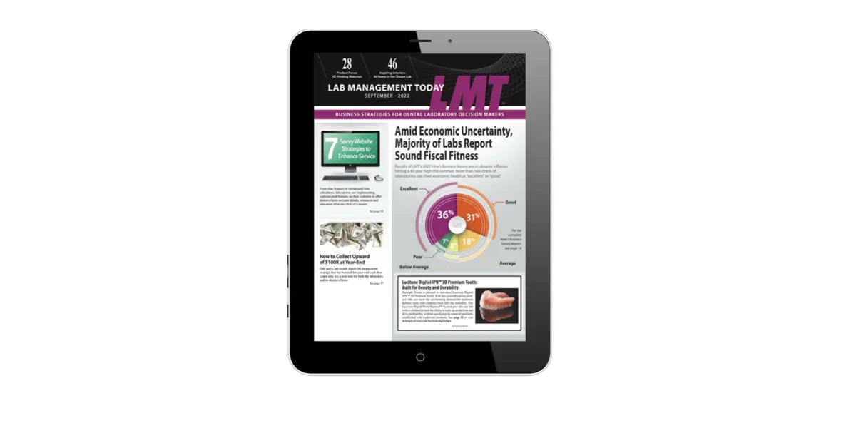 Results of LMT’s 2022 How’s Business Survey are in! Get the full report in our chock-full Sept issue, which also includes service-oriented strategies for laboratory websites, a look at one laboratory owner's prepayment plan &amp; advice for beating burnout. buff.ly/3qs2gTf