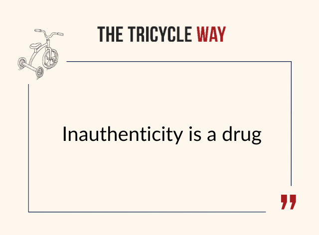 TheTricycleWay's tweet photo. "Inauthenticity is a drug"

#motivation #ttw #mondaymotivation #authenticity https://t.co/Y2hPfFyLXw