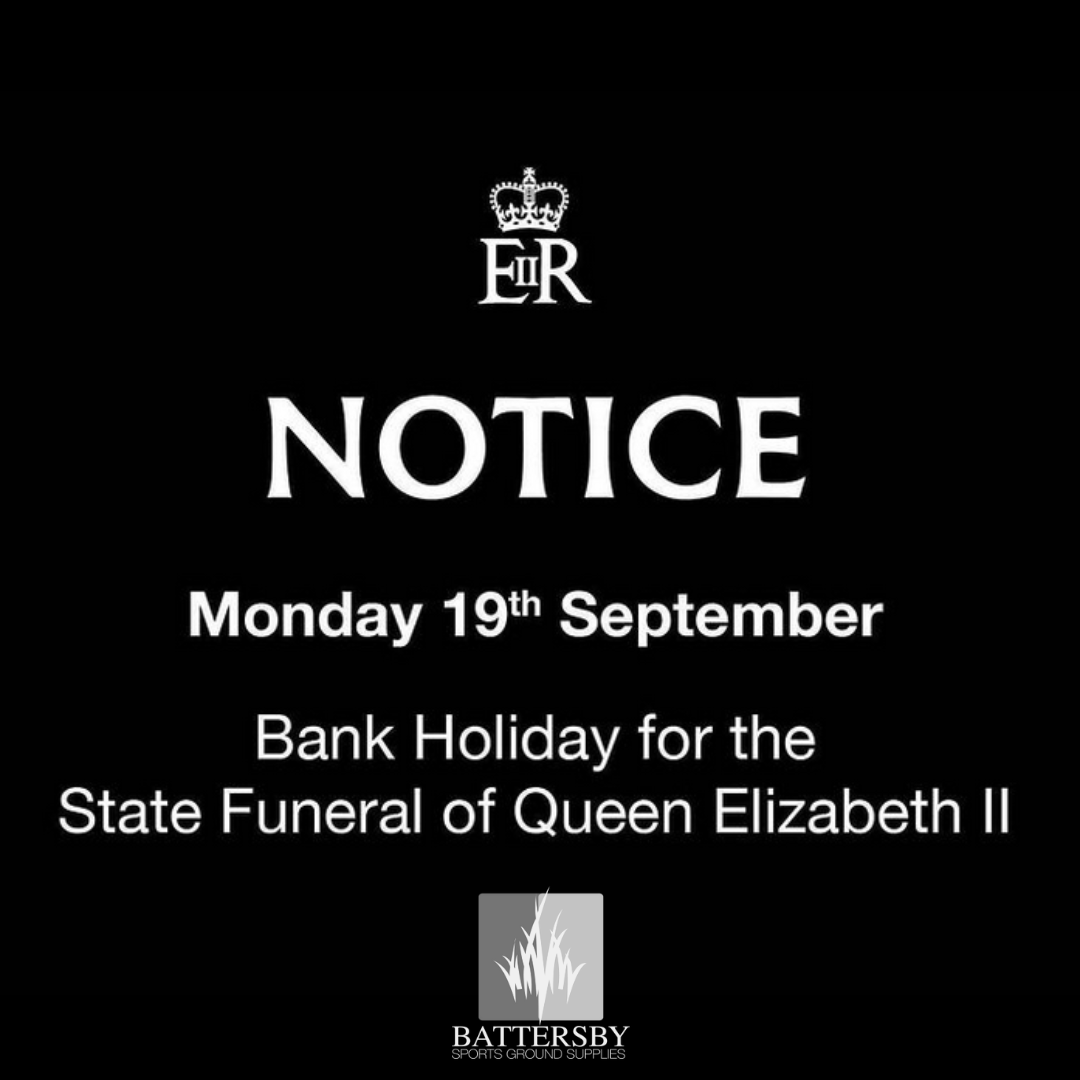 BattersbySGS's tweet photo. ๐ANNOUNCEMENT๐ฌ๐ง
On Monday 19th September 2022, as a mark of respect, our head office will be closed for the state funeral of Queen Elizabeth II.
๐
We will re-open on Tuesday 20th September as normal.
โขโขโข
#queenelizabethfuneral #markofrespect #royalfamily #bankholiday https://t.co/hRKNB2xbmM