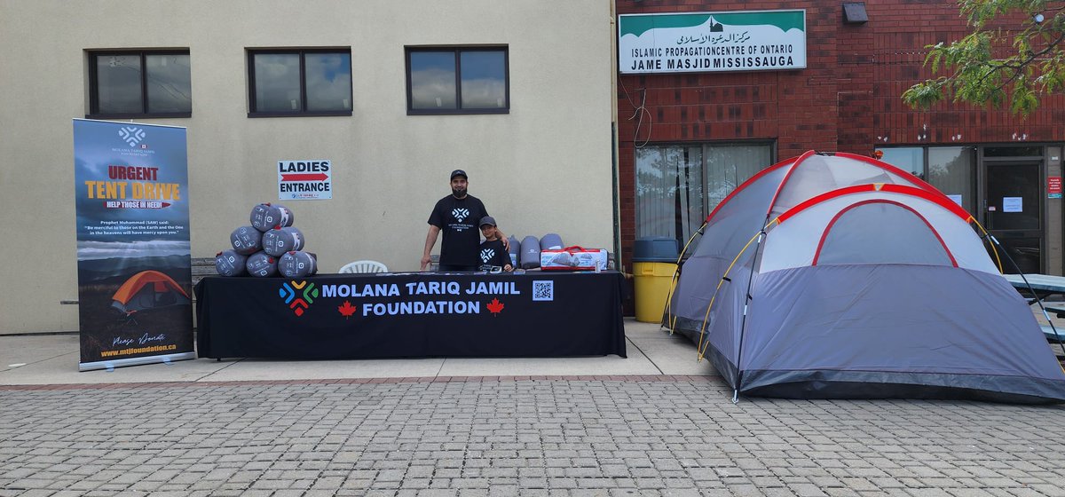 mtjfcanada's tweet photo. We collected more than 150 tents and over 55 sleeping bags for families who are displaced because of the floods in Pakistan! Our team was at 3 different locations on September 10th; Mississauga, Scarborough and Ajax! We thank each one of you for your time and your donation! https://t.co/VbhEOySZ4f