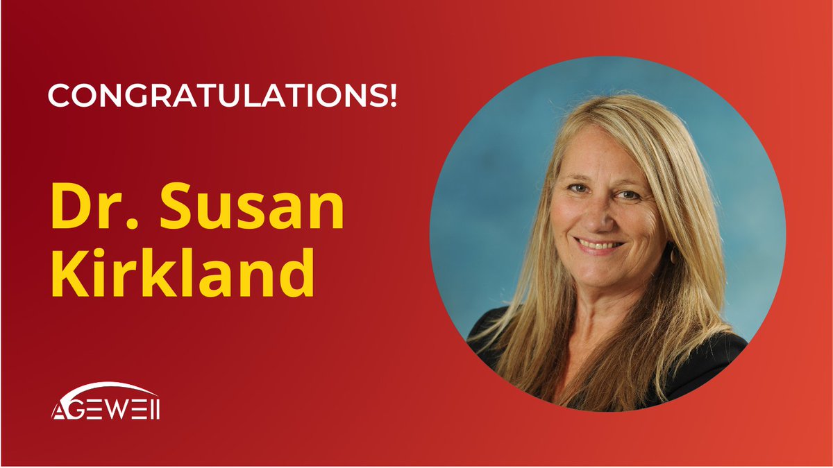 AGEWELL_NCE's tweet photo. 🎉 Congratulations to Dr. @sa_kirkland for being elected as a @CAHS_ACSS 2022 Fellow! Dr. Kirkland is an AGE-WELL researcher, board member, and Honorary Fellow. We look forward to your continued impacts in our community! https://t.co/u8RHtyNwt8