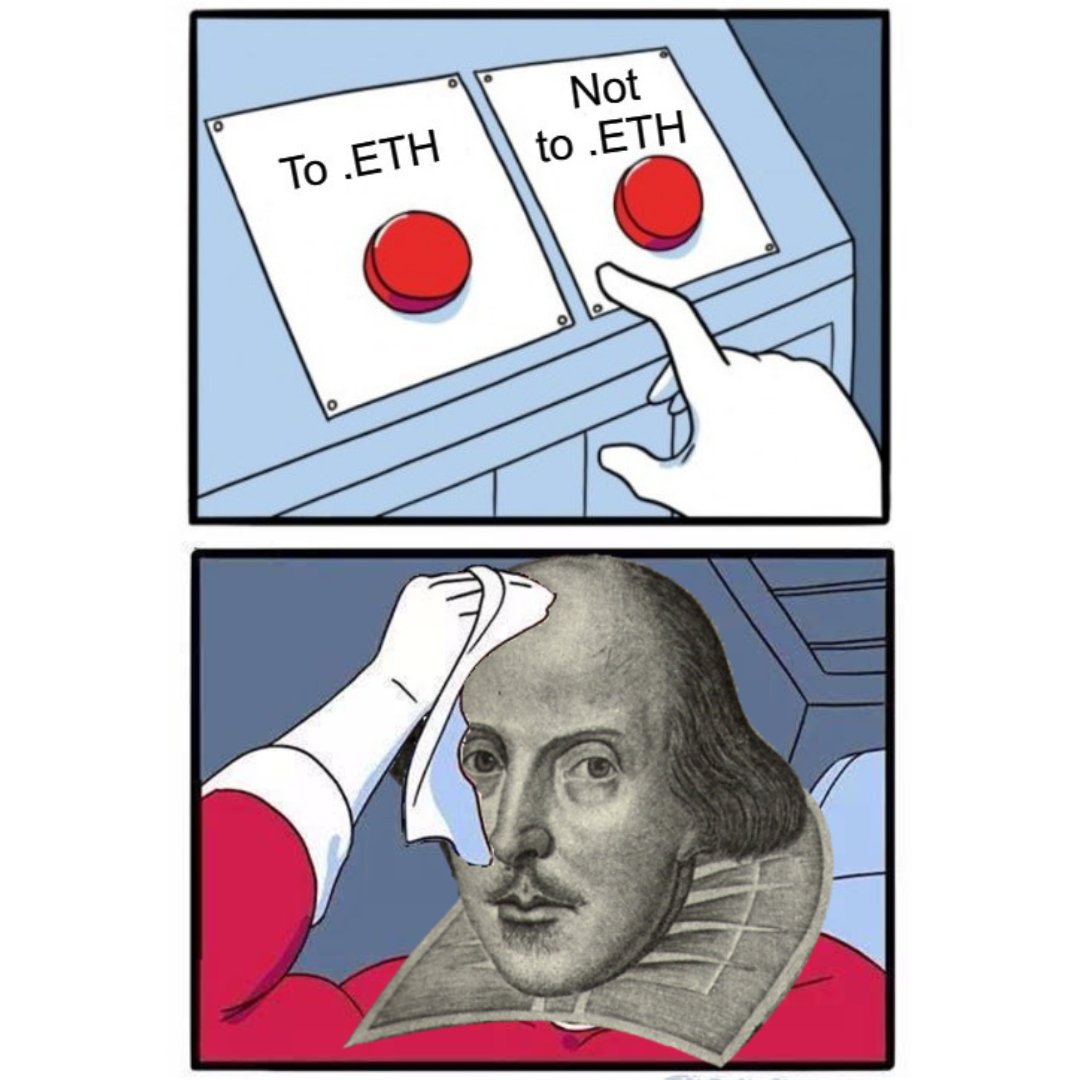 "...that is the question" 🤔💀

#eth #Cryptodomains #ensdomains