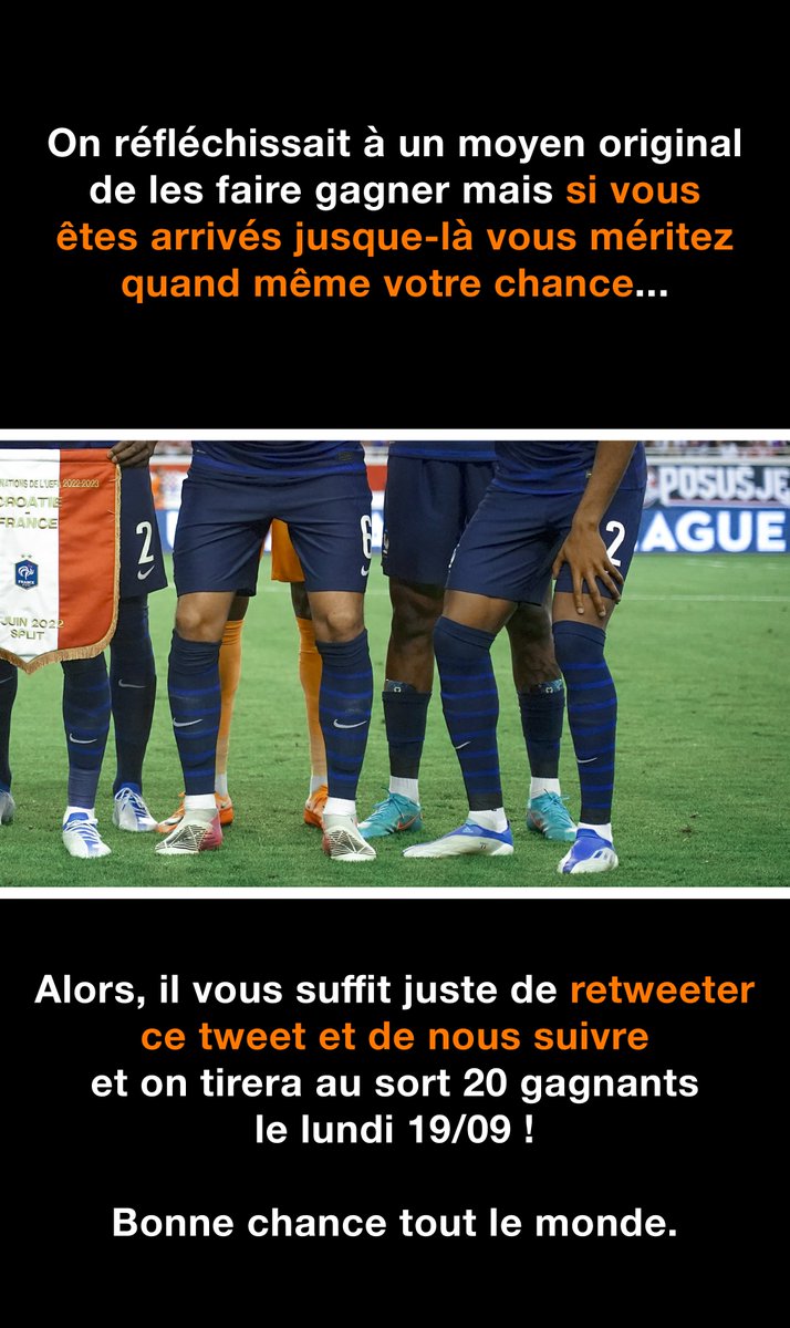 TeamOrangeFoot's tweet image. Supporters des #Bleus, ouvrez pour une surprise 🎁...