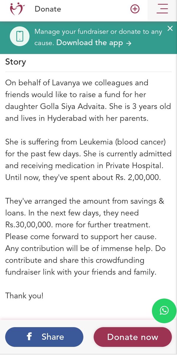 SSRSOSConnect's tweet photo. She is suffering from Leukemia, we are in need of support and help. please come forward and support for the cause.
*All INR donations towards this cause are eligible for 80G tax benefits*
Read more - https://t.co/PvsYVvR0hS
Donate - https://t.co/OovNvXr8rp 
#SushantSinghRajput𓃵 https://t.co/BKTgAtbcDs