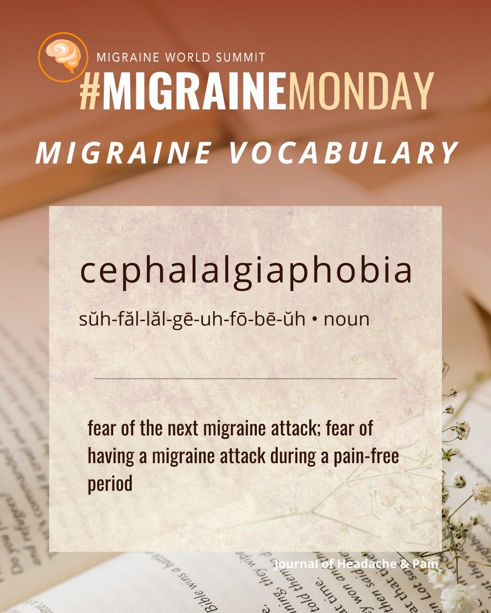 MigraineSummit's tweet photo. Do you experience cephalalgiaphobia?

Talk about these feelings with your doctors, therapists, and support system. Have plans in place in the event that these feelings become too overwhelming.

What are your best tips for coping with this?

#Migraine #MigraineAwareness #Migraines https://t.co/WAhpbc1VAo