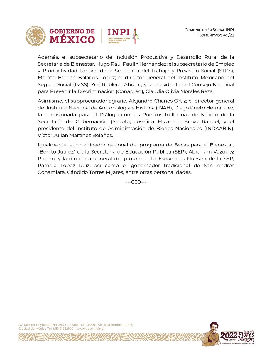 INPImx's tweet photo. #COMUNICADO | 📰🗞

Autoridades wixárikas entregan propuesta de decreto que reconoce lugares sagrados de los pueblos wixárika, n’ayeri, o’dam y mexicanero.

➡️https://t.co/KR1uDKpI5B

@GobiernoMX @DEELAYUUK https://t.co/hzZTYhg95X