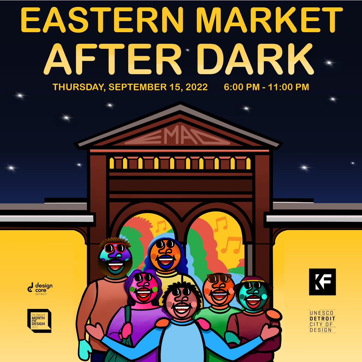 THIS THURSDAY NIGHT from 6pm to 11pm is Eastern Market After Dark! 

#emad is a district-wide open studio involving several galleries, retailers, brand activations, music, and more that is FREE and OPEN TO THE PUBLIC. 

👋, later this week! 

#detroitmonthofdesign