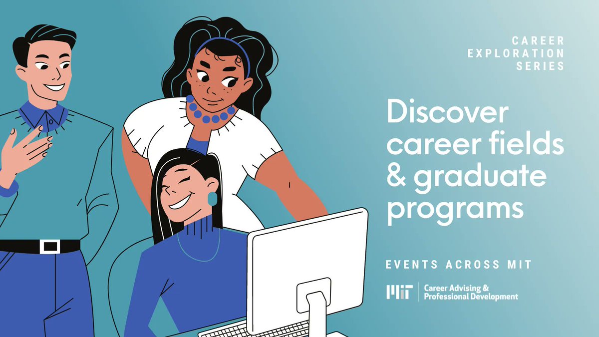 MIT Career Advising & Professional Development (@mitcareers) on Twitter photo Students & postdocs: Interested in exploring your career options?  Check out the Career Exploration Series for events to help you learn about career paths, chat with employers, and meet admissions officers from grad/professional programs: capd.mit.edu/blog/2022/09/0… Students & postdocs: Interested in exploring your career options?  Check out the Career Exploration Series for events to help you learn about career paths, chat with employers, and meet admissions officers from grad/professional programs: capd.mit.edu/blog/2022/09/0…