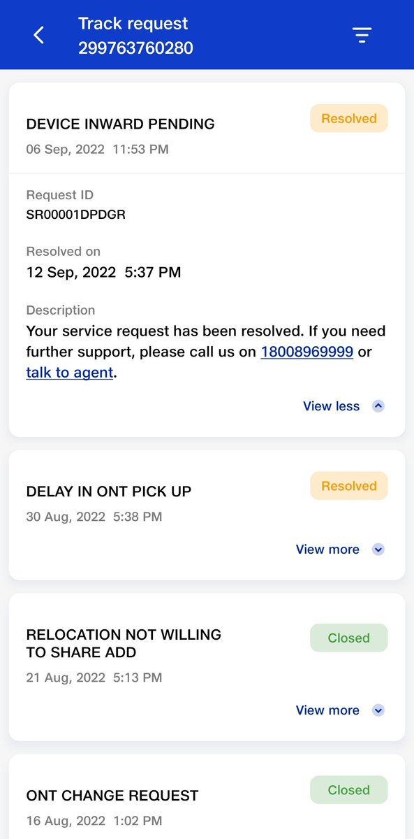 itspreranagupta's tweet photo. @JioCare @RelianceJioCare Again u opened the SR and closed automatically without completing device pickup from the address. https://t.co/V2ovjuQOyS