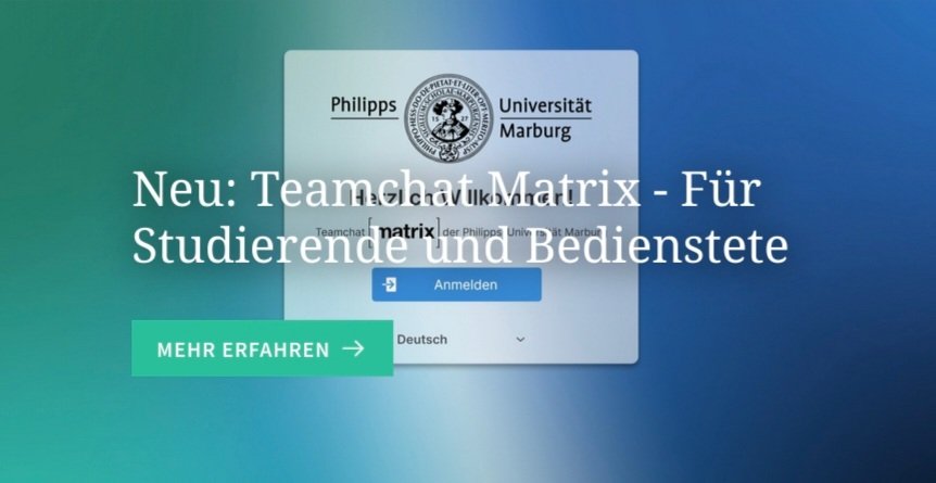 HRZUni_MR's tweet photo. Wir sind nun Mitglied im [Matrix] Universum! 🥳 Seit heute können Angehörige der @Uni_MR über den Teamchat miteinander kommunizieren. Über die Föderation auch mit Personen anderer teiln. Hochschulen! 

Ja, es gibt auch weiße 🐇 #Sticker #matrixdotorg
https://t.co/EiQ8Z9e1Qg https://t.co/9laiZqDCTi