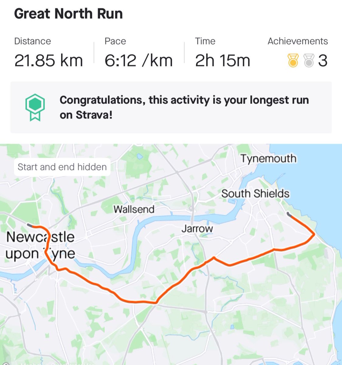 Great North Run ✔️