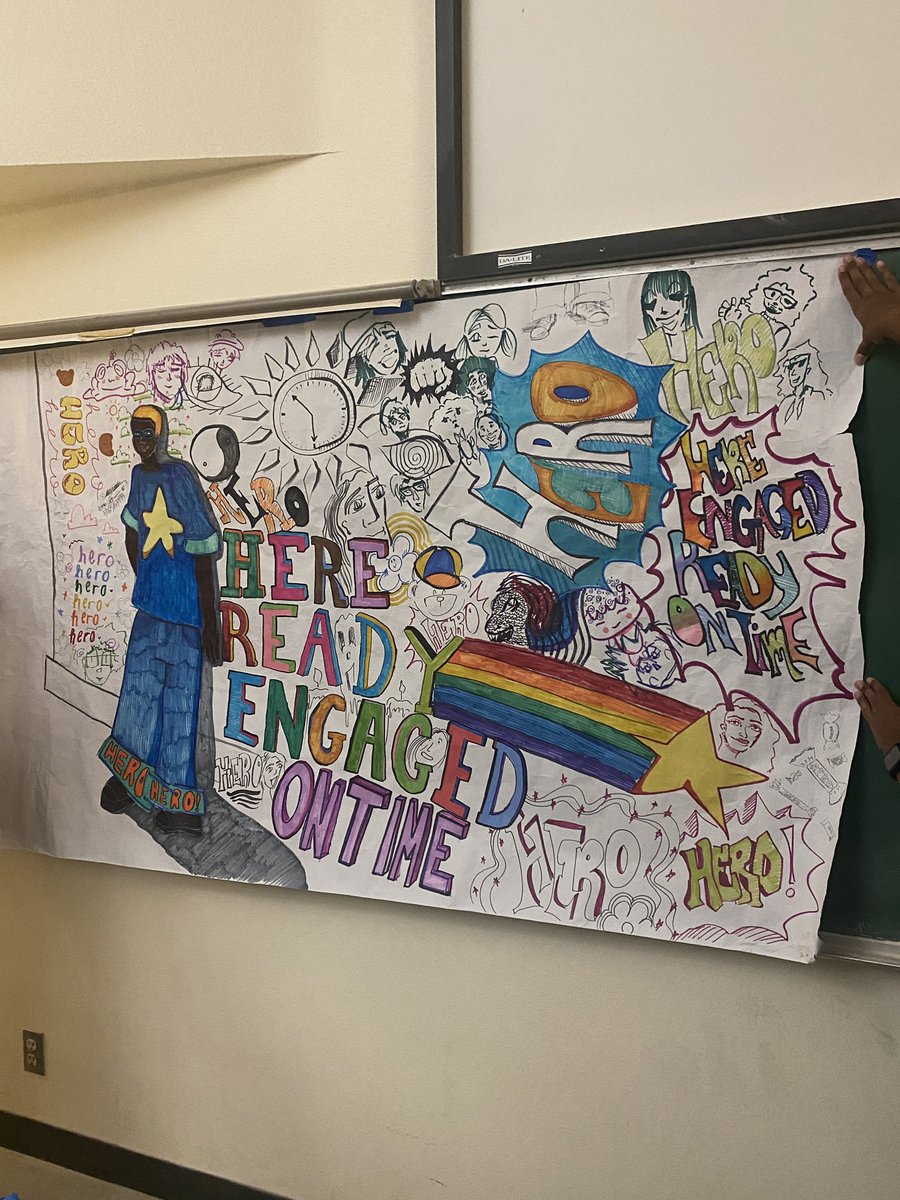 AntonioGipson10's tweet photo. Spent a little time this morning at Early College High School as the worked on their 2022 Attendance Awareness Campaign Posters “Stay Connected, Keep Learning!  Awesome work👏🏾👏🏾👏🏾 
 @FSUSD_ECHS https://t.co/8PnbGGRegF