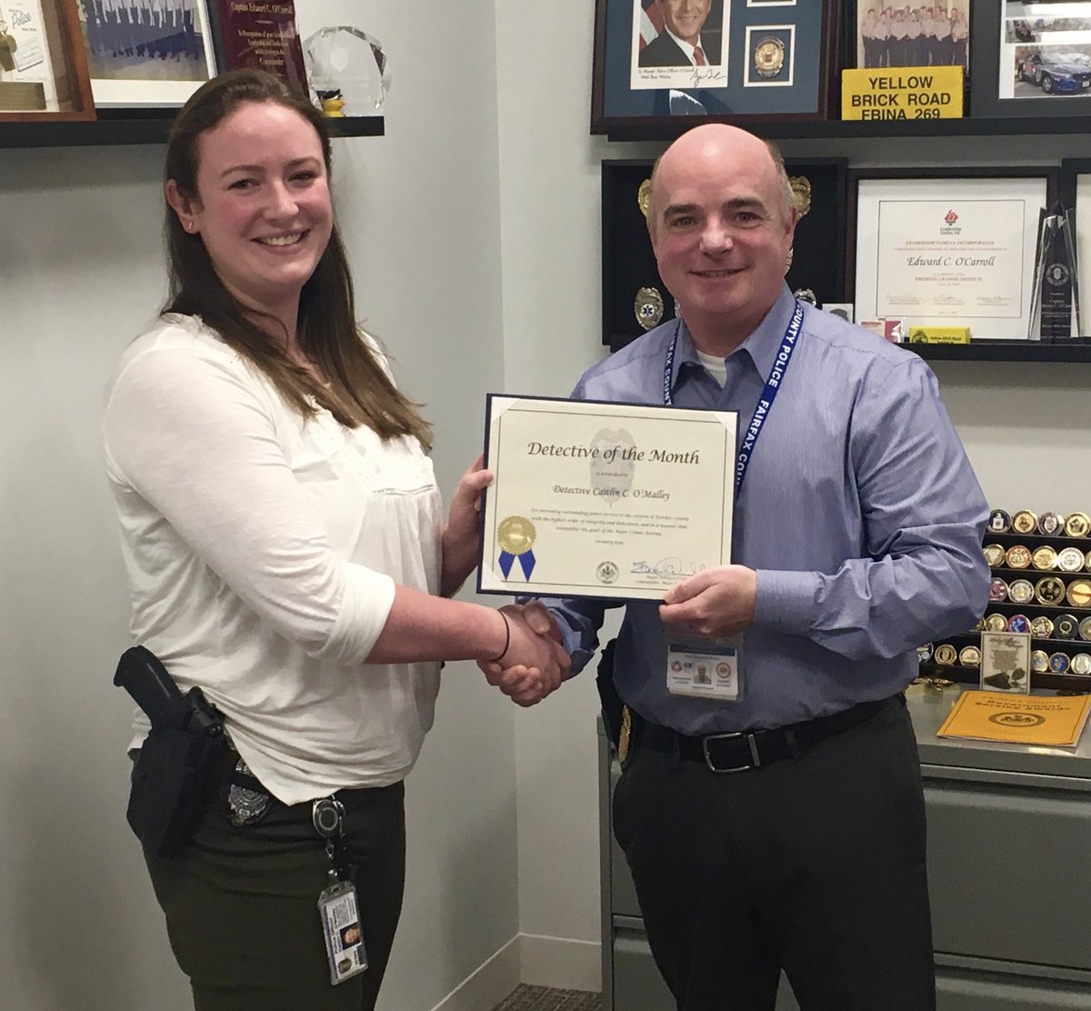 edocarroll's tweet photo. Alert: it’s National Police Woman Day! A big thank you to all the women of The FCPD, past &amp; present. Thank you for your dedicated service in protecting our communities. You rock.  Glad we signed the @30x30initiative pledge. Did your #lawenforcement agency?
#NationalPoliceWomanDay https://t.co/J6azg1Z82F