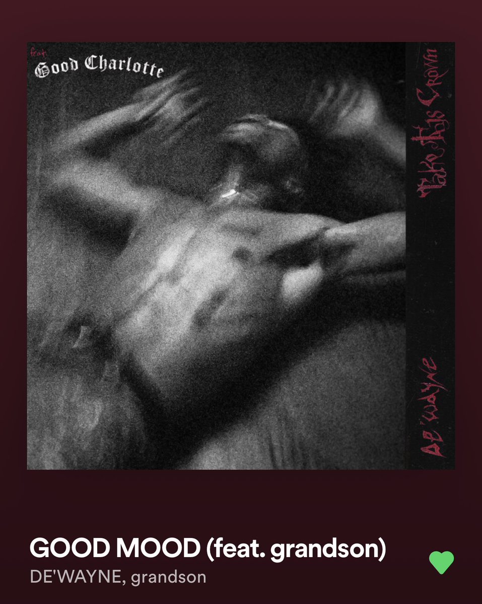 connn666's tweet photo. SONG OF THE DAY 9/12:
"GOOD MOOD (feat. grandson)" by DE'WAYNE
#dewayne #newmusic2022 #SongOfTheDay https://t.co/pZITUfZfyk