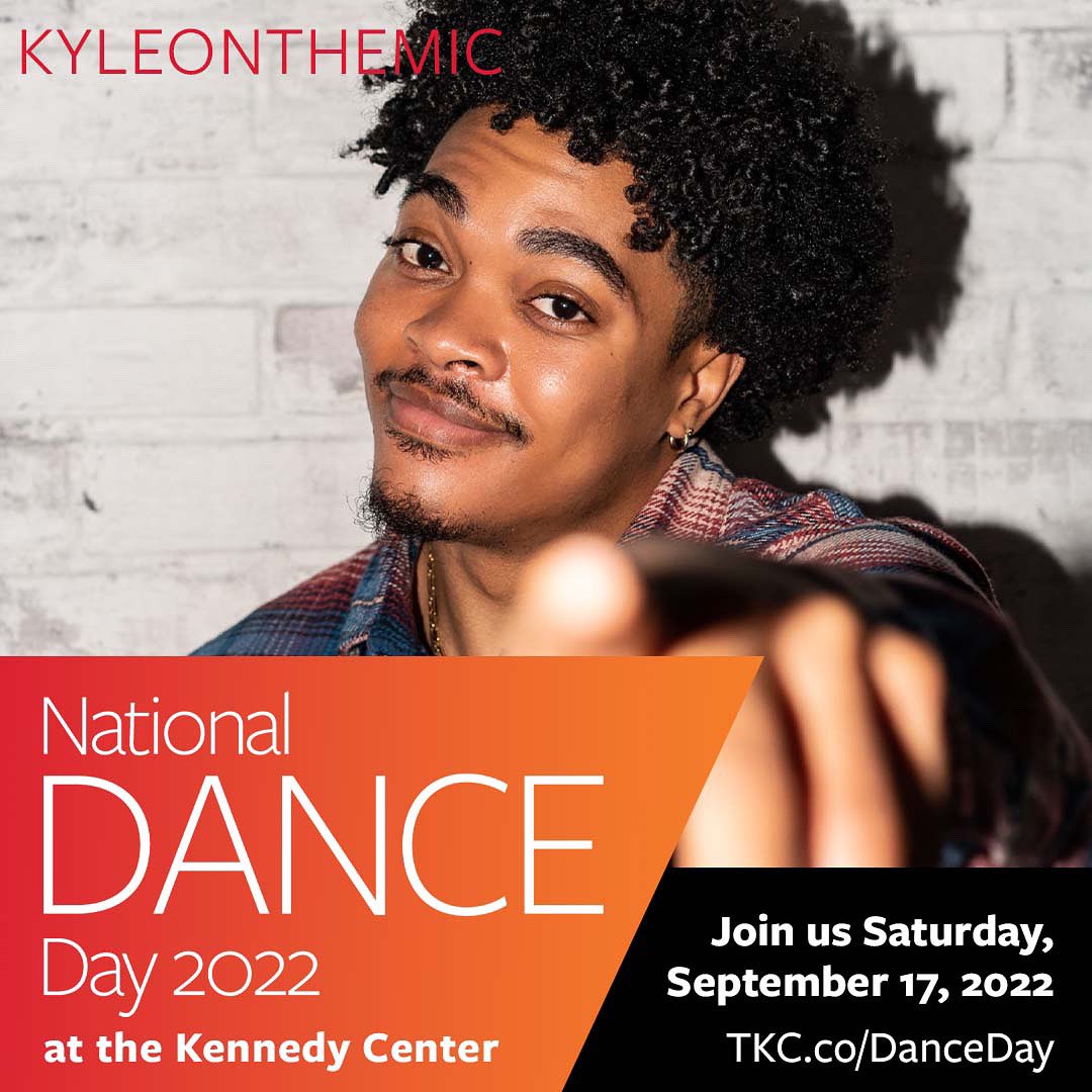 KyleOnTheMic_'s tweet photo. I’m EXCITED to announce that I’ll be the HOST for #NationalDanceDay at the @kennedycenter this Saturday 🔥‼️

It will a Dance Day celebration, showcasing the abundance of dance in the DMV! More Info https://t.co/tjX5TVtFJM

 #NationalDanceday2022 #AmericanDanceMovement #DMVdance https://t.co/QCQn0yMC7j