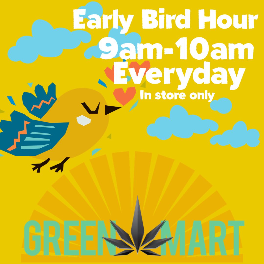 GreenMartPDX's tweet photo. The early bird gets the bud ;) https://t.co/hG3ivu6Twb