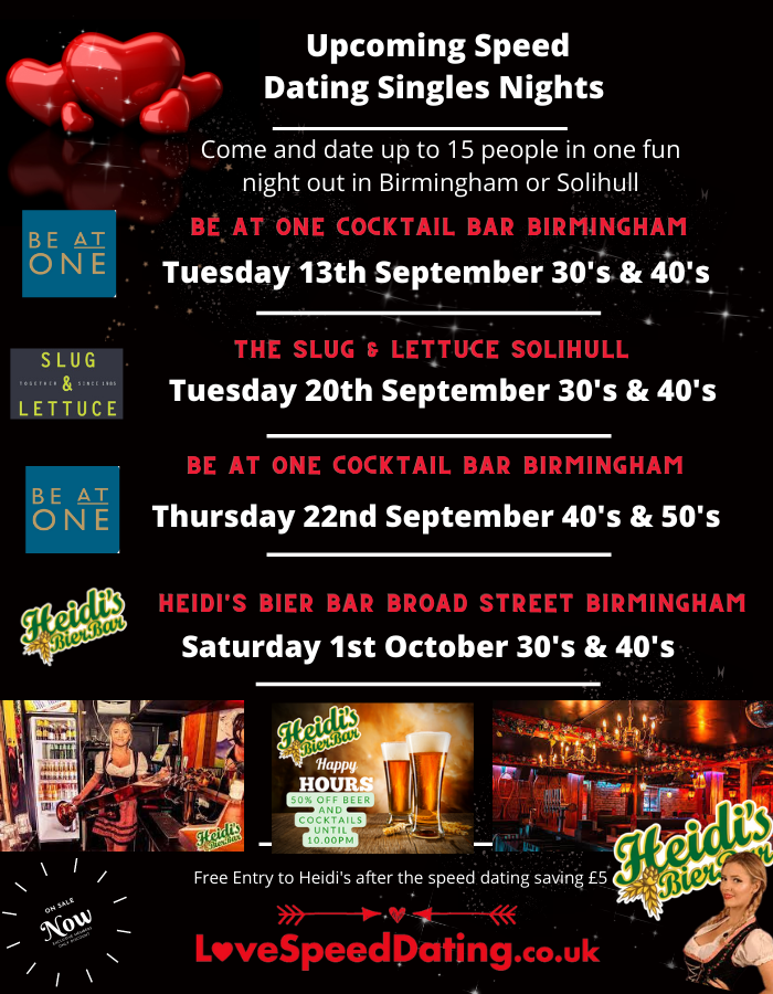 LoveSpeedDatin1's tweet photo. #Birmingham #solihull #birminghamuk #speeddating #findlove #single #birmingham2022 https://t.co/NNJZpvGdz7