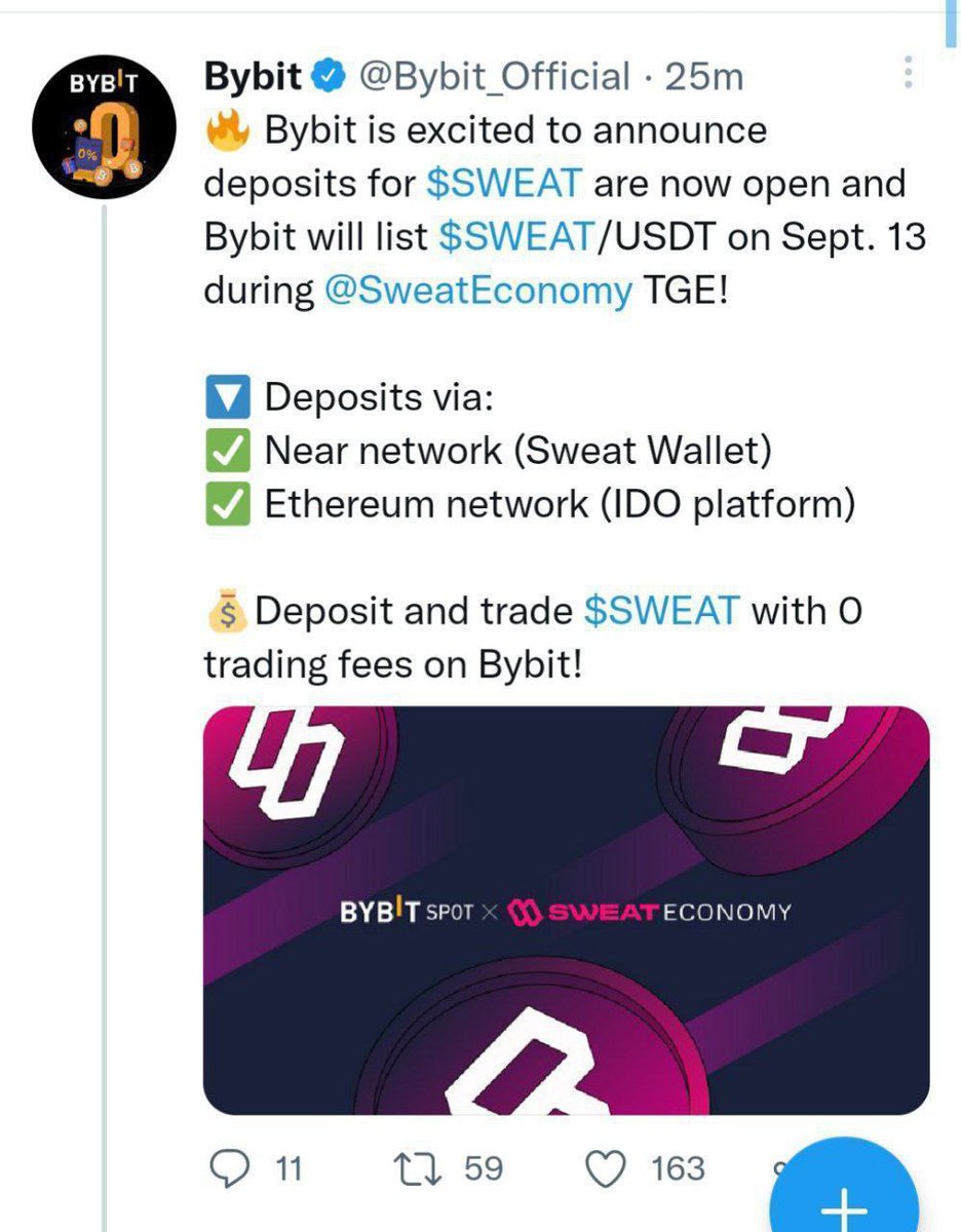techfortune24's tweet photo. 🔊SWEAT COIN
🎁Per 1000 Steps= 1 SWEAT COIN
Exchanger💰: bybit,kocoin,mexc

💰💰Sweat Coin Lunching in 13 September 2022...So Don't Miss This  free offer...

Sign Up:
https://t.co/yB9tO8lvgW

📣📣যতো বেশি হাটবেন তত বেশি কয়েন ইনকাম করতে পারবেন। https://t.co/DnXeckol7p