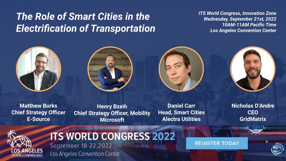 Our CEO will be participating in a panel at ITS World Congress on Wednesday, 9/21!

Join us to learn about how intelligent traffic management and vehicle connectivity are helping shape the future of Smart Cities! More information about the panel here: bit.ly/3eJEnny.