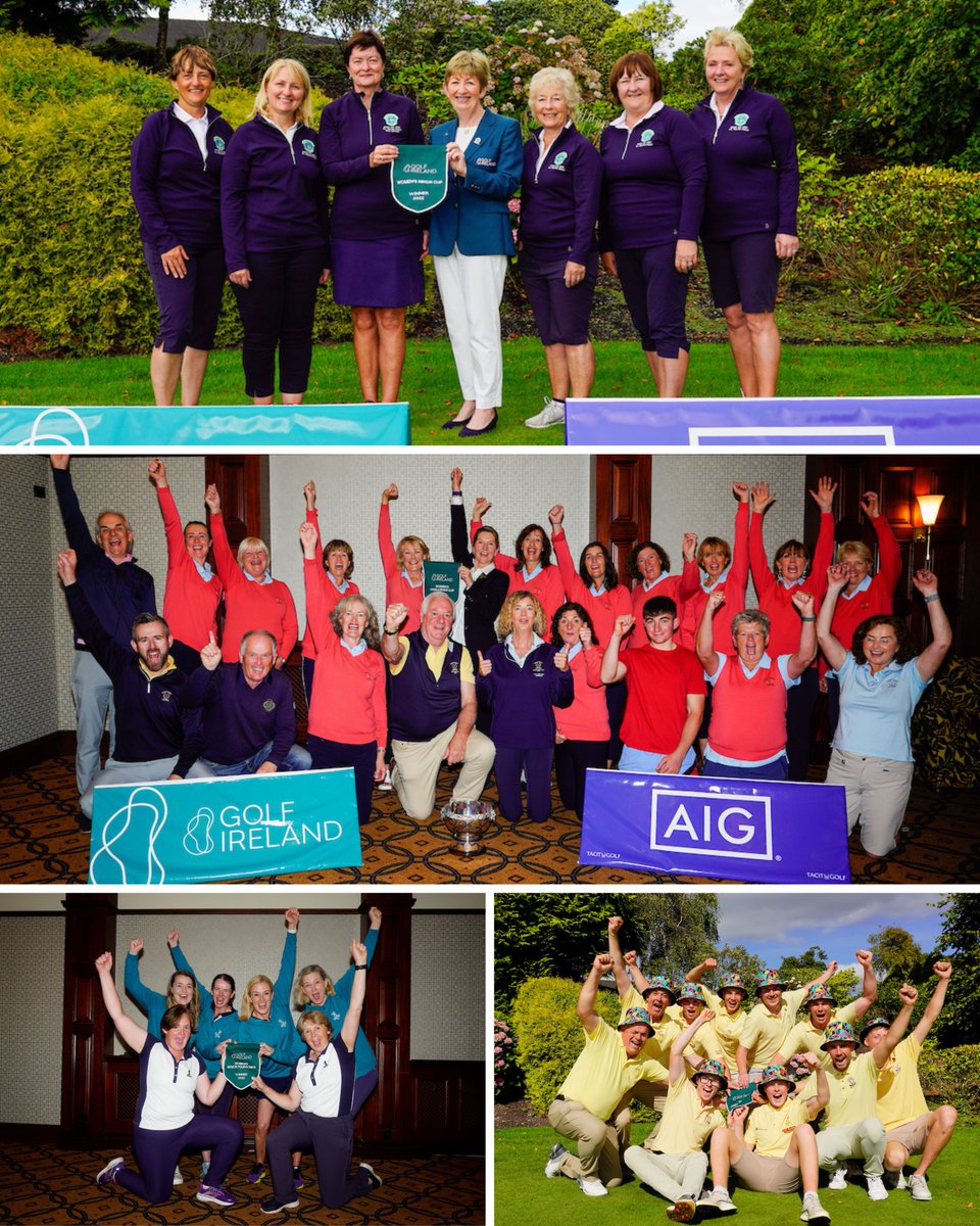Congratulations to @MaloneGC, <a href="/GreystonesGolf/">Greystones Golf Club</a>, <a href="/eastcorkgolf/">eastcorkgolfclub</a>, and <a href="/rockmountgc/">Rockmount Golf Club</a> after their victories in the AIG Cups and Shields All-Ireland Finals over the weekend 🏆

It was truly a great weekend for Irish Golf ☘️🏌️‍♀️

#EffortIsEqual #ForTimesLikeThese <a href="/GolfIreland_/">Golf Ireland</a>