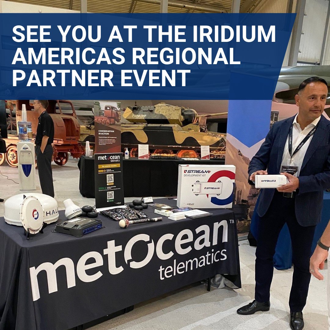 MetOceanT's tweet photo. MetOcean is pleased to be joining the Iridium Americas Regional Partner Event THIS WEEK! 🎉🛰️ We look forward to seeing our partner @IridiumComm and other Iridium VARs in Orlando soon.
If you're attending, come say hi to the MetOcean crew at the show!
#iridium #iridiumpartner https://t.co/rRfxJBxBA2