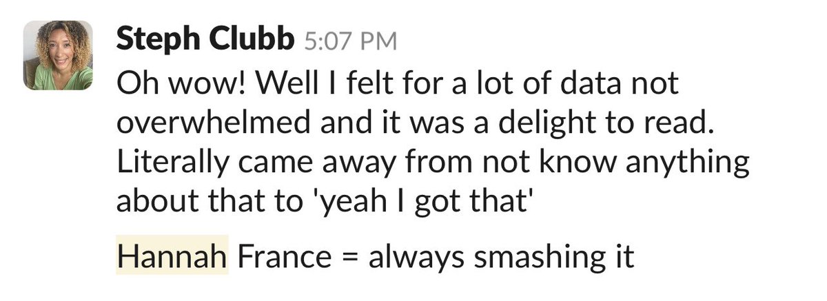 When you’re not having the best day and someone sends you a lovely message, it can really brighten up your day. It’s the little things 🥰 @stephclubb