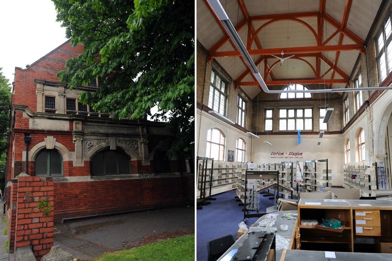 RoathHistory's tweet photo. Roath Library on the junction of Newport Road / Four Elms Rd. Now closed as a library but still being renovated for a new owner I think. https://t.co/jIAhlbBQGs