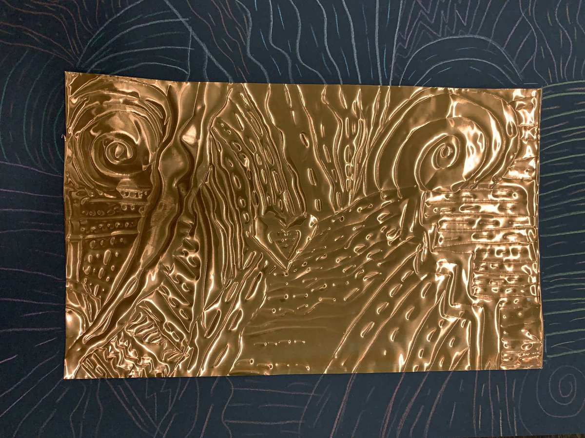 Metal tooling with my Fifth graders.         #cobbartsrock.          #artsedga.                     <a href="/ArgyleElem/">Argyle Elementary</a>