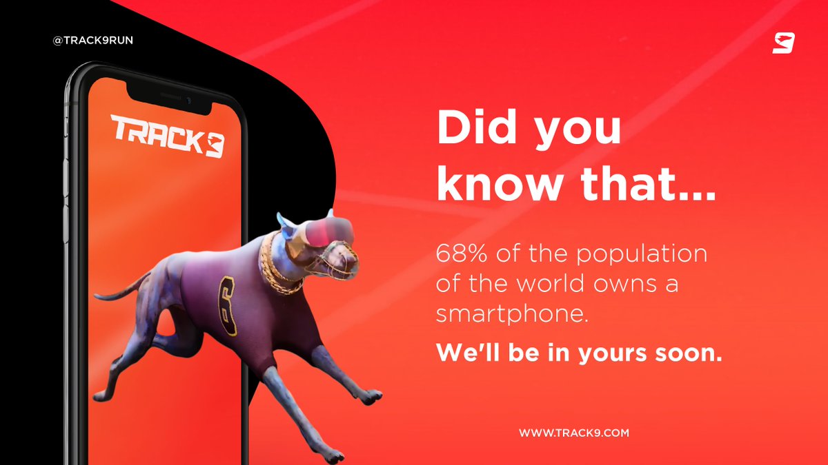 Track9run_'s tweet image. You already own a smartphone, you're half way there 📱👌🏼
#Track9 #dogs #spinandgo #games #greyhound #nft #blockchain #greyhoundracing #galgos #nfts