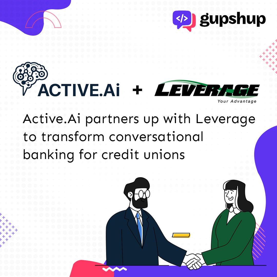 gupshup's tweet photo. https://t.co/LadhpdXL9N a Gupshup company announces its partnership with Leverage to deliver a highly personalized conversational experience to its credit unions via messaging, voice and video. https://t.co/ToCRneb3AI
#MyLEVERAGE #YourAdvantage #CreditUnions #Solutions https://t.co/ebRTvt6bhM